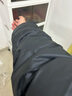 太平鸟男装羽绒服【余三火同款】轻暖连帽短款冬宽松面包服 黑色 3XL  实拍图