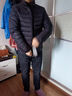 雪中飞秋冬新款情侣立领轻薄羽绒服休闲短款鸭绒保暖羽绒服 梦幻灰|8051 L 175/96A 实拍图