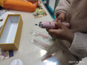 ximalong【儿童礼物】西马龙儿童电动牙刷充电式无线声波男女孩全自动3-6-12岁黄小丫 粉色（2刷头+壁挂架+儿童牙膏） 实拍图