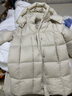 美力城暖天鹅泡芙羽绒服中长款女高端90鹅绒加厚外套保暖157 白色 XS （80-95斤） 实拍图