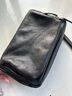 ANDSEEYOU品牌 单肩包男 休闲男士真皮小挎包 时尚潮流斜跨手机包 头层牛皮日系男包 简约手包 黑色 实拍图
