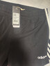 adidas休闲修身舒适三条纹修身短裤女装阿迪达斯官方轻运动   黑/白   L 实拍图