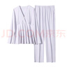 歌美姿歌美姿孕妇睡衣长袖家居服套装春夏产前产后喂奶莫代尔月子服 【四季款带胸垫】梦境鸢尾(紫) L 实拍图