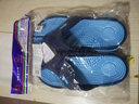 回力（Warrior）人字拖鞋男士沙滩鞋轻便舒适塑胶男鞋颗粒按摩拖鞋男 蓝色 44 实拍图