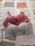 爱慕内衣女无钢圈小胸聚拢托高性感蕾丝文胸 初恋AM176761紫色B70 实拍图