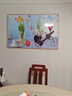 餐厅装饰画轻奢高级感挂画现代简约奶油风花瓶花卉饭厅厨房墙壁画 TL3036 50*35cm布纹理面铝合金边框 实拍图