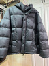 太平鸟男装羽绒服【余三火同款】轻暖连帽短款冬宽松面包服 黑色1 3XL  实拍图