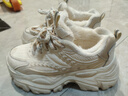 奥古狮登（Agsdon）老爹鞋女冬ins潮麦穗加绒保暖鞋子女厚底运动鞋 N231151 米杏 37 实拍图