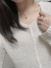 GIVSACE法国纪思哲轻奢四叶草项链女生手链520人节生日礼物送女友老婆 风车四叶草项链(白金色) 实拍图