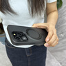 牛膜皇 苹果手机壳iPhone13/14plus支点壳充电支架防摔气囊保护高端透明 【360°旋转-酷炫黑】冰环支架丨强磁吸附 iPhone 13 Pro Max 实拍图