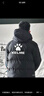 KELME/卡尔美运动棉服男冬季长款大衣加厚连帽保暖棉衣冬训外套 黑色【后背大LOGO】 9261MF1015 XXL 实拍图