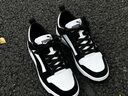 彪马（PUMA）男女同款经典休闲透气复古百搭潮流板鞋 REBOUND 370539 黑色-白-01 37.5 实拍图