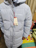 皮尔卡丹（pierre cardin）儿童羽绒棉服2025新款中长款中大童男孩棉袄宝宝冬季加厚洋气外套 浅蓝色 170 实拍图