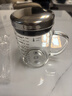 威尔基刻度玻璃杯牛奶杯刻度杯子有刻度的防摔水杯带盖食品级高硼硅杯子 玻璃杯 小号350ML带盖 实拍图