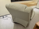 小米明珠多功能沙发电动按摩客厅单人小型太空沙发舱摇摇椅懒人休闲旋转椅 猫爪皮浅灰色-电动坐躺+摇转+震动按摩 实拍图