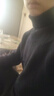 GENIOLAMODE高领毛衣男士冬季加绒加厚保暖御寒潮流百搭内搭针织衫 黑色 L 实拍图
