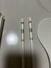 梵创景德镇陶瓷筷子家用高档防滑防霉耐高温筷子10双送礼礼品套装餐具 陶瓷福筷纯白描金10双送饭勺一个 实拍图