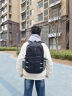 Edison初中学生书包护脊减负防泼水运动轻便双肩包男反光背包E27-1黑色 实拍图