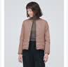 MUJI 女式 轻量羽绒便携式无领夹克 羽绒服女款冬季 女装 轻薄 浅米色 M (160/84A) 实拍图