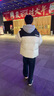 李宁火锅羽绒服丨男女保暖宽松立领短款防泼水面包服外套AYMU497 实拍图