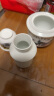 九楼阁 景德镇青花陶瓷温酒器中式古法家用烫酒器暖酒壶具套装2两 粉彩山水（半斤） 半斤标配 实拍图