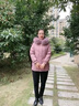 鸭鸭妈妈羽绒服女中长款冬季新款加厚时尚洋气40岁50中老年人官方外套 紫色 2XL 实拍图