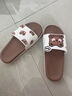 百慕倾臣 凉拖鞋女士居家室内外穿卡通小熊软厚底防滑耐磨浴室情侣拖鞋男 白咖 38-39 适合37-38 实拍图