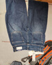 森马森柔牛仔|牛仔裤男冬季长裤复古做旧宽松直筒裤109724124103 实拍图