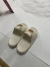 百慕倾臣踩屎感拖鞋女款2026新款夏季家居室内浴室防滑可爱女士eva凉拖女 白色 38-39 (245mm) 正码 实拍图