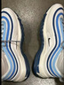 耐克NIKE运动休闲鞋男子气垫AIR MAX 97运动鞋FN6957-100白蓝40 实拍图