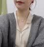 莞晗四叶草银项链女999足银锁骨链彩金吊坠七夕情人节生日礼物送女友 白贝母【999足银·配证书】 实拍图