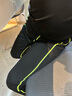 YIPAI儿童紧身衣训练服男女篮球服足球跑步运动训练打底速干小孩健身衣 黑绿三件套(薄款) 28码/135-140,60-70斤左右 实拍图