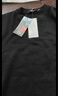 罗蒙（ROMON）男士半高领套头毛衣加绒加厚打底针织衫休闲上衣外套男黑色2XL 实拍图