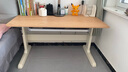 Aooboy日本高品质儿童学习桌写字桌可升降学生书桌家用大白桌实木电脑桌 原木色桌子（带抽屉） 140*70cm 实拍图
