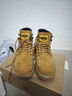 海澜之家HLA马丁靴男高帮男鞋户外大黄靴工装鞋子男HAAGZM4DAZ413 黄色40 实拍图