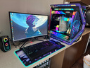 华硕（ASUS）ROG GR701 创世神机箱 吹雪机箱 EVA明日香联名台式机箱ARGB灯板全塔定制机箱翻毛皮白色机箱 边缘行者主题（黑紫创世神+灯板） 实拍图