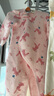 童泰婴儿连体衣秋冬宝宝衣服家居内衣偏开长袖夹棉哈衣爬服 粉色 80cm 实拍图
