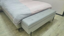 至珍曦卧室床尾凳床榻床头实木床前沙发凳储物收纳凳科技布床边长凳软包 长150宽40高45（科技布浅灰色） 实拍图