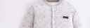 婧麒（JOYNCLEON）婴儿连体衣新生儿衣服秋冬保暖夹棉哈衣满月宝宝内衣纯棉连体衣 大树灰【优选精梳棉】 90cm 实拍图