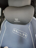 巫记汽车载头枕腰靠护腰驾驶座椅靠背靠枕腰垫腰托柔软记忆棉靠背脖垫 大众朗逸速腾迈腾宝来PLUS 深空灰 单头枕一个 实拍图