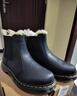 马丁博士（Dr.Martens）2976 Leonore冬加绒厚保暖雪地靴切尔西靴 黑色 36 实拍图