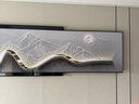 墨派（Mopai）现代轻奢客厅沙发背景墙装饰画2025新款叠加画极简高级感挂画 背有靠山 240x65(适合3.5米沙发)镶钻画 实拍图