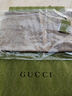 古驰（GUCCI）男女同款经典双G双面印花流苏爆款围巾浅驼色 165904 3G646 9500 实拍图