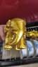 明恩大象摆件一对全铜大象摆件招风水象财铜制大象吸水象黄铜客厅家居 5号財福象一对（赠五帝钱） 实拍图