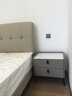 慕朗迪轻奢岩板简易床头柜卧室极窄床边柜子小型全实木夹缝床前柜 【整装发货】米白色 全实木 正面50cm 侧40cm 高48cm 实拍图