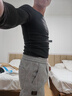真维斯（JEANSWEST）运动卫裤男款2025秋冬新款男士宽松束脚加绒哈伦裤休闲裤子男秋款 668浅灰(加绒款) L 实拍图