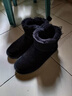 意尔康雪地靴女短筒棉鞋加绒女靴保暖面包鞋 26322W 黑色 36  实拍图
