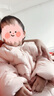 巴拉巴拉童装儿童羽绒服男童女童冬装厚款连帽外套立体造型可爱萌 粉红A61314（白鸭绒） 110cm（充绒量82g） 实拍图