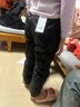 罗蒙儿童羽绒裤内胆男女童秋冬保暖裤子内穿校园服饰神器棉裤 藏青160 实拍图
