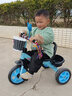米赛特 儿童三轮车脚踏车1-3-5-2-6岁宝宝大号玩具手推自行车童车 升级发泡轮 蓝色 实拍图